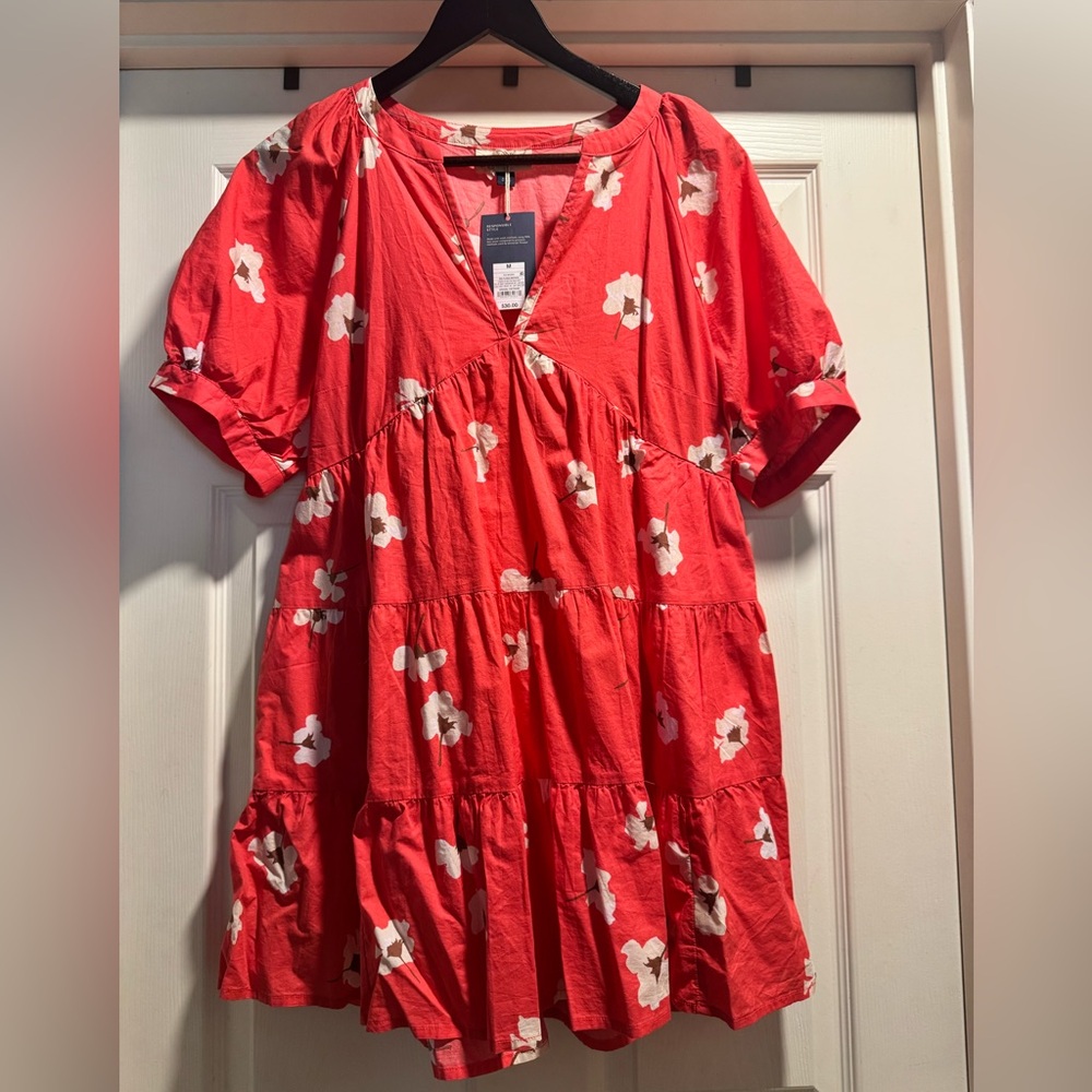 NWT Universal Thread Orange Floral Mini Dress Size Medium